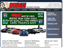 Tablet Screenshot of duranauto.com